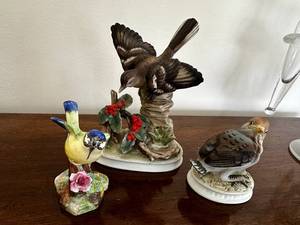 lot 389 image: Radnor Bone China Bird Figurines Set