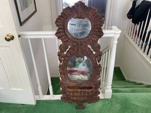 lot 5 image: Antique Spanish Ornate Mirror