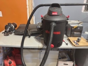 lot 15 image: Used Shop-Vac WetDry Vacuum with Accessories (used once for liquid clean up)