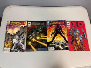 lot 52 image: Lot of 4 Vintage Comic Books - X-O Manowar & More