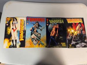 lot 53 image: Collection of 4 Vintage Vampirella Comic Books