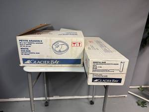 lot 68 image: Glacier Bay Petite Aragon 20 x 16.7 White Pedestal Lavatory with Base
