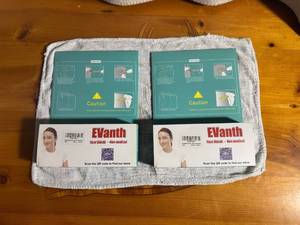 lot 89 image: Set of 2 EVanth Non-medical Face Shields (newunopened)