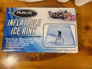 lot 103 image: Rave Sports Inflatable Ice Rink 13ft x 10ft x 4in (new in package)