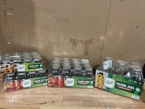 lot 362 image: LOT OF 28 Ball Mason Jars