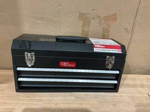 lot 370 image: Hyper Tough 20 2-Drawer Tool Box, Tool Chest with Flip-up Lid