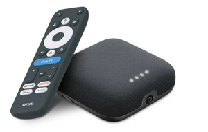 lot 104 image: LOT OF 2 Onn. Google TV 4K Pro Streaming Device (New, 2024), 4K UHD resolution, Dolby Vision & Dolby ATMOS, Hands-Free Voice Control, Smart Hub