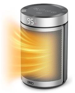 lot 120 image: LOT OF 2 Dreo Space Heaters for Inside, Portable Electric Heater for Home with Thermostat, 1-12H Timer, Eco Mode and Fan Mode