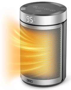 lot 122 image: LOT OF 2 Dreo Space Heaters for Inside, Portable Electric Heater for Home with Thermostat, 1-12H Timer, Eco Mode and Fan Mode
