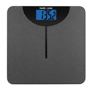 lot 135 image: LOT OF 4 Health O Meter LCD Carbon Fiber Digital Body Weight Scale, 400lb Capacity