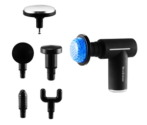 lot 146 image: Brookstone Cordless Hot and Cold Percussion Deep Tissue Massager Gun, 6 Intensity Levels