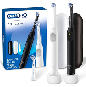 lot 357 image: 2PCS Oral-B iO Series Electric Toothbrush, Pure White & Night Black