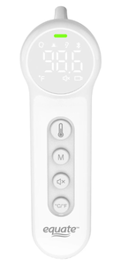 lot 162 image: LOT OF 2 Equate Bluetooth Dual-Function Infrared Thermometer, Forehead and Ear Mode