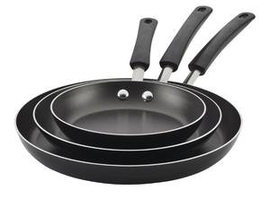 lot 319 image: 3PCS Farberware Easy Clean Aluminum Nonstick Frying Pan Set