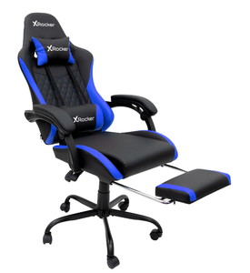 lot 482 image: X Rocker Apex PC Gaming Chair with Massage Function and Footrest