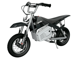 lot 617 image: Razor Dirt Rocket MX350 - Black, up to 14 mph, 24V Electric-Powered Dirt Bike for Kids 13