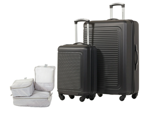 lot 624 image: 5PCS JETSTREAM Hardside Rolling Spinner Upright Set
