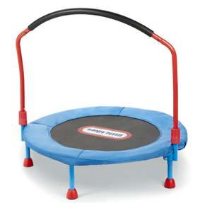 lot 629 image: Little Tikes Easy Store 3-Foot Trampoline, with Hand Rail