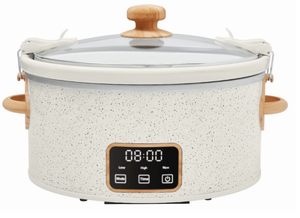 lot 660 image: The Pioneer Woman 6 Qt Digital Slow Cooker with Locking Lid