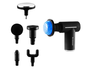 lot 175 image: Brookstone Cordless Hot and Cold Percussion Deep Tissue Massager Gun, 6 Intensity Levels