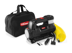 lot 190 image: Hyper Tough DC 12V Heavy Duty Direct Drive Digital Tire Inflator with Detachable LED Light