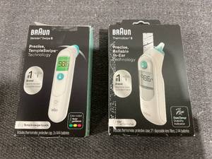lot 166 image: LOT OF 2 Braun Precise Thermometers