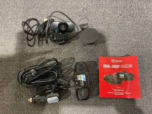 lot 168 image: YADA 1080P Dual Camera Dashcam, 120 Degree Wide Angle Lens, 1.5 LCD Screen, G-Sensor Technology with Park and Record Mode