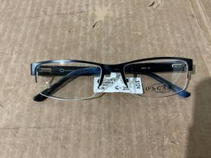 lot 39 image: Oscar De La Renta Eyeglasses Frame OSM824 414 Mens Black Half Rim 56-18-145