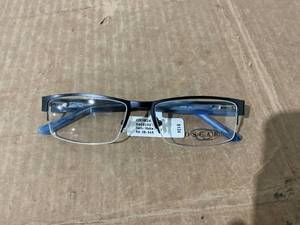 lot 42 image: Oscar De La Renta OSM824WM Blue Matte Gunmetal Eyeglasses 56-18-145