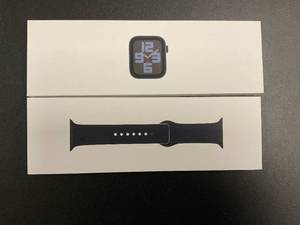 lot 8 image: Apple Watch SE (2nd Gen) GPS 44mm Smartwatch with Midnight Aluminum Case MXEK3LLA