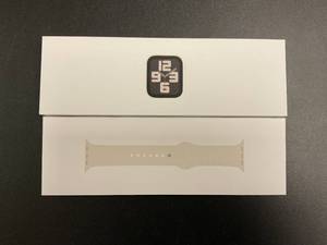lot 9 image: Apple Watch SE (2nd Gen) GPS 40mm Smartwatch with Starlight Aluminum Case MXEF3LLA