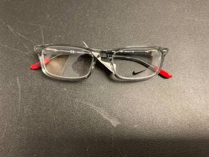 lot 22 image: NIKE 5540 Eyeglasses 060 Dark GreyGym Red