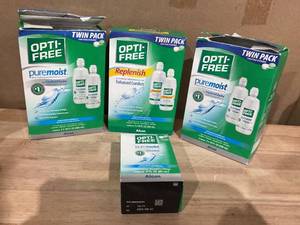 lot 385 image: LOT OF 4 Opti-Free Multi Purpose Disinfecting Soluition