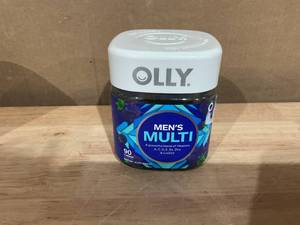 lot 399 image: LOT OF 2 OLLY Mens Multivitamin Gummy, Vitamins A, C, D, E, B, Zinc, Blackberry Flavor, 90 Ct