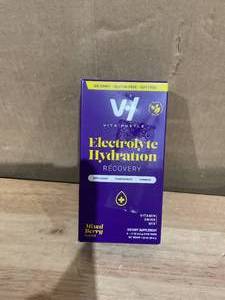 lot 401 image: LOT OF 5 VitaHustle Electrolyte Hydration  Muscle Recovery Powder Packet Drink Mix, Berry, 6 Count