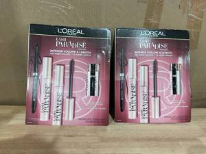 lot 410 image: LOT OF 2 LOral Paris Lash Paradise Mascara  Eyeliner