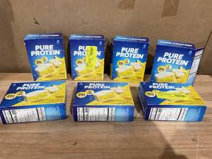 lot 420 image: LOT OF 7 Pure Protein Bars, Lemon Cake, 20g Protein, Gluten Free, 1.76 oz, 4 Ct