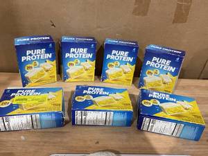 lot 421 image: LOT OF 7 Pure Protein Bars, Lemon Cake, 20g Protein, Gluten Free, 1.76 oz, 4 Ct