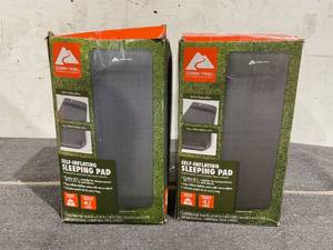 lot 213 image: LOT OF 2 Ozark Trail Self-Inflating Camp Pad with Pillow