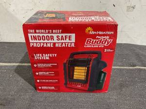 lot 221 image: Mr. Heater Brand Portable Buddy 9,000 BTU Outdoor Camping Liquid Propane Heater