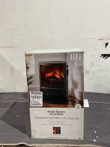 lot 94 image: Better Homes & Gardens New Electric Corner Stove Heater with Remote