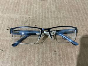 lot 59 image: Oscar De La Renta OSM824WM Blue Matte Gunmetal Eyeglasses 56-18-145