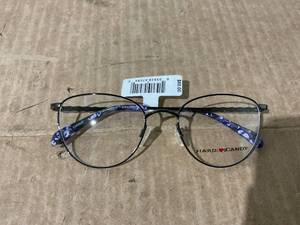 lot 62 image: Hard Candy Womens Rxable Eyeglasses, Hc257 Sailor, Navy Purple Tortoise, 52-19-138
