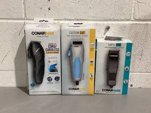 lot 528 image: LOT OF 3 Conair Clippers