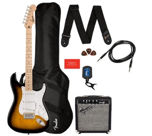 lot 36 image: Squier Sonic Stratocaster Electric Guitar Pack With Fender
