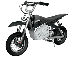 lot 87 image: Razor Dirt Rocket MX350 - Black, up to 14 mph, 24V Electric-Powered Dirt Bike for Kids 13