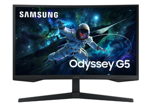 lot 88 image: SAMSUNG 27 Odyssey G55C QHD 165Hz 1ms(MPRT) Curved Gaming Monitor