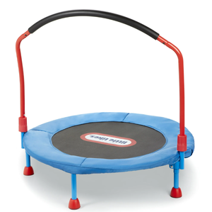 lot 90 image: Little Tikes Easy Store 3-Foot Trampoline, with Hand Rail