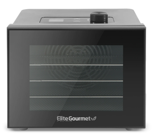 lot 220 image: Elite Gourmet Digital Food Dehydrator with 4 Stainless Steel Trays