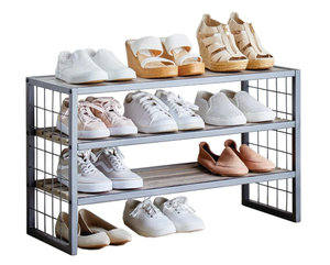 lot 436 image: Better Homes & Gardens Farmhouse 3 Tier Shoe Rack